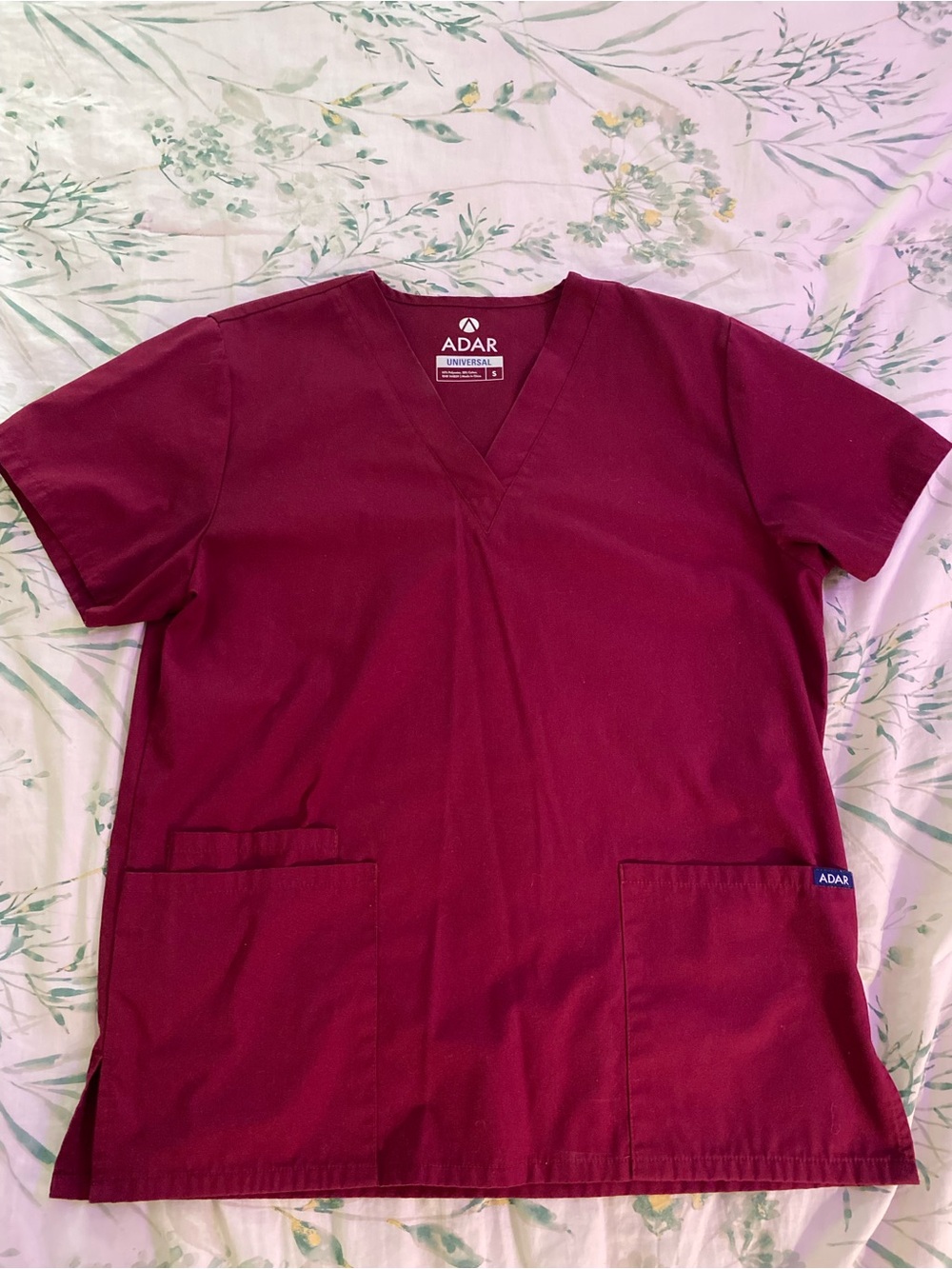 Scrub Set - Adar Universal Medical in Wine/Burgundy